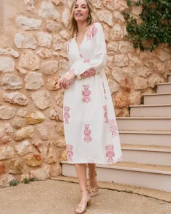 Robes Et Combinaisons-Polin et moi Robe midi Mel Cru