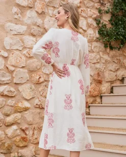 Robes Et Combinaisons-Polin et moi Robe midi Mel Cru