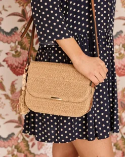 Sacs-Polin et moi Sac à bandoulière Rafia Vera beige