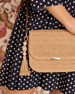 Sacs-Polin et moi Sac à bandoulière Rafia Vera beige