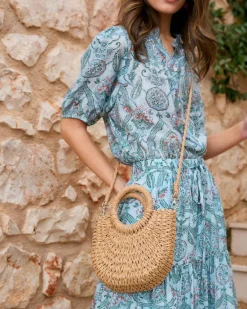 Sacs-Polin et moi Sac en raphia Zenith Chameau