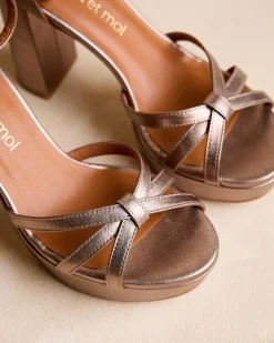 Sandales-Polin et moi Sandale à lanières Antonella Bronze