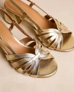 Sandales-Polin et moi Sandale à lanières Kiwa Or