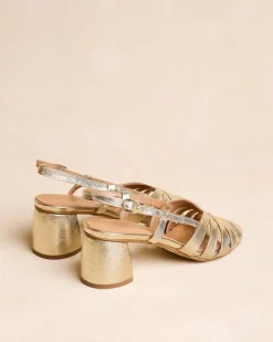 Sandales-Polin et moi Sandale à lanières Kiwa Or