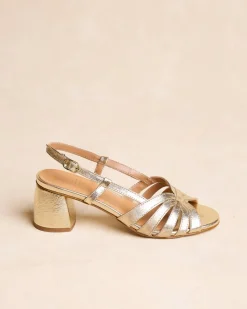 Sandales-Polin et moi Sandale à lanières Kiwa Or