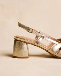 Sandales-Polin et moi Sandale à lanières Kiwa Or