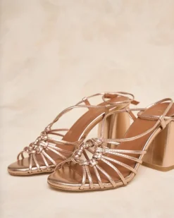 Mariée|Sandales-Polin et moi Sandale à nœud bleu marine Bronze