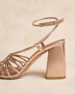 Mariée|Sandales-Polin et moi Sandale à nœud bleu marine Bronze