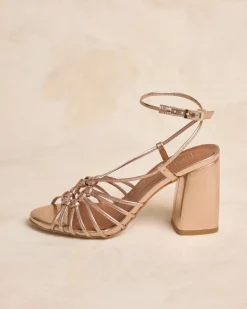 Mariée|Sandales-Polin et moi Sandale à nœud bleu marine Bronze