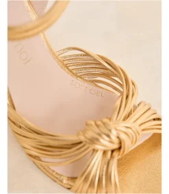 Mariée|Sandales-Polin et moi Sandale à nœud de clotis Or