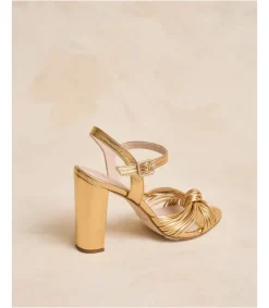 Mariée|Sandales-Polin et moi Sandale à nœud de clotis Or