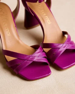 Sandales-Polin et moi Sandale à talon Moil bougainvillée