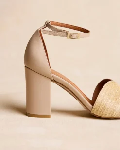 Sandales-Polin et moi Sandale en raphia Aless beige