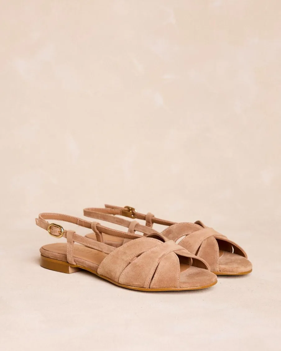 Sandales-Polin et moi Sandale plate camel CHAMEAU