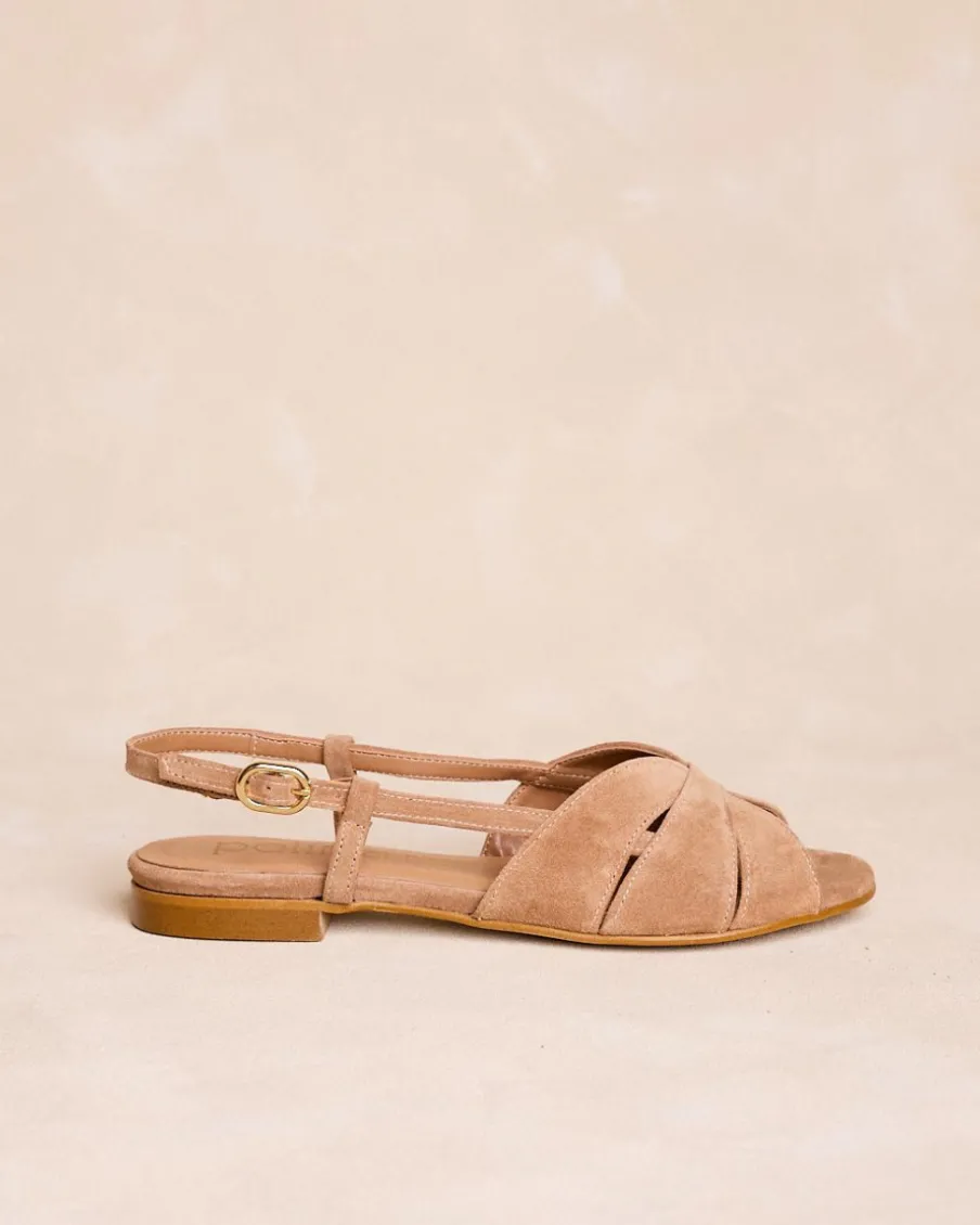 Sandales-Polin et moi Sandale plate camel CHAMEAU