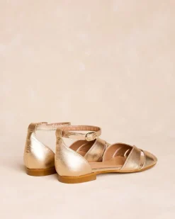 Sandales-Polin et moi Sandale plate dée Or