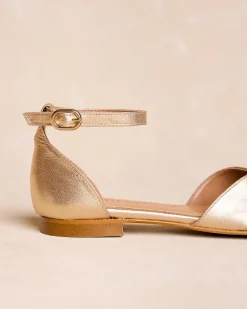 Sandales-Polin et moi Sandale plate dée Or