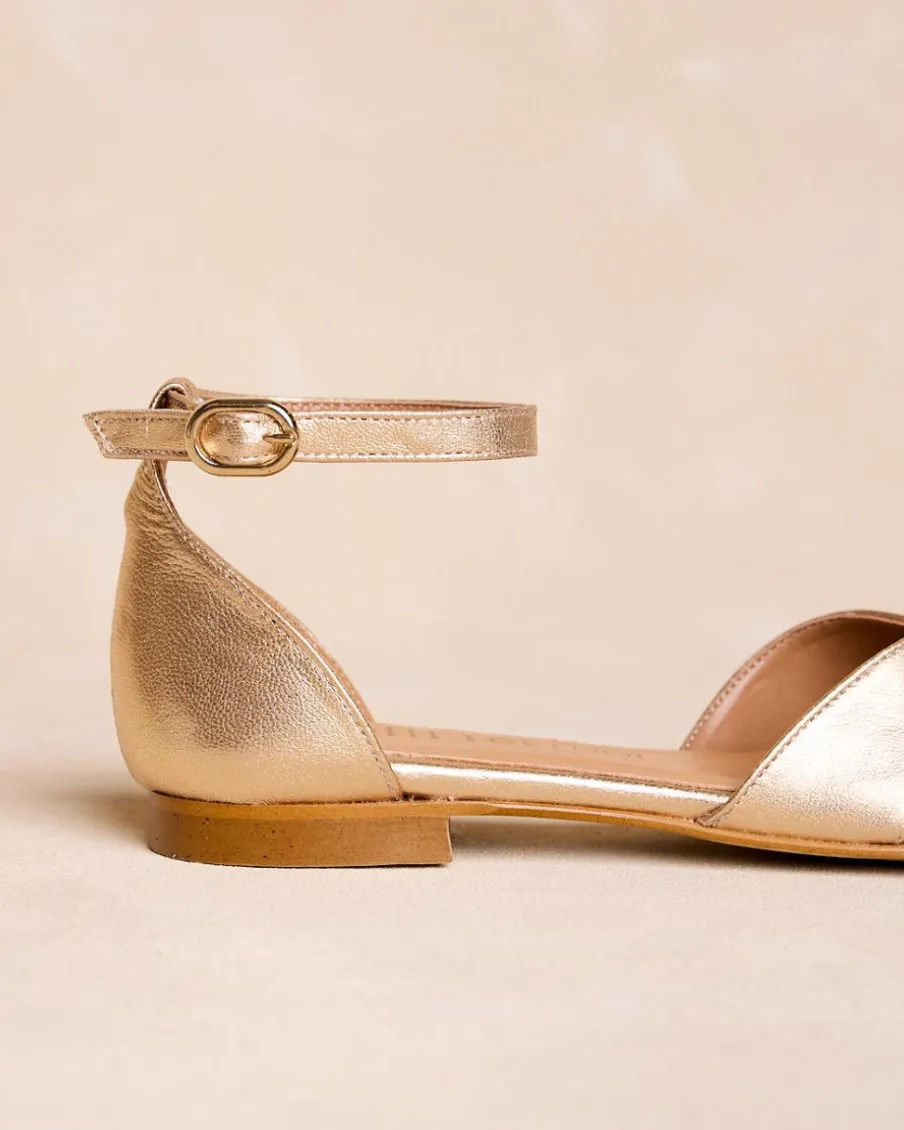Sandales-Polin et moi Sandale plate dée Or