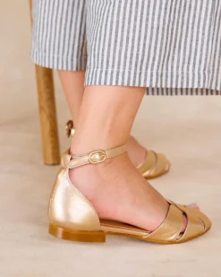 Sandales-Polin et moi Sandale plate dée Or