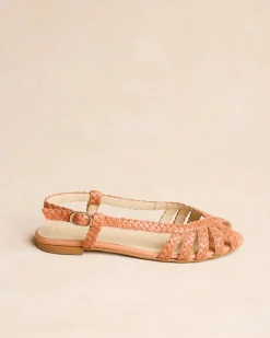 Sandales-Polin et moi Sandale tressée Aniala ORANGE