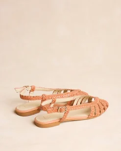 Sandales-Polin et moi Sandale tressée Aniala ORANGE