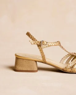 Sandales-Polin et moi Sandale tressée Sabina Or
