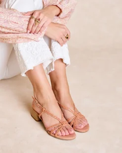 Sandales|Tressé-Polin et moi Sandale tressée Tezza Chameau