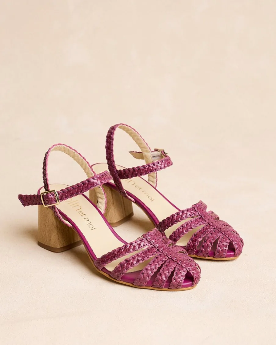 Sandales|Tressé-Polin et moi Sandale tressée Zoe Pourpre