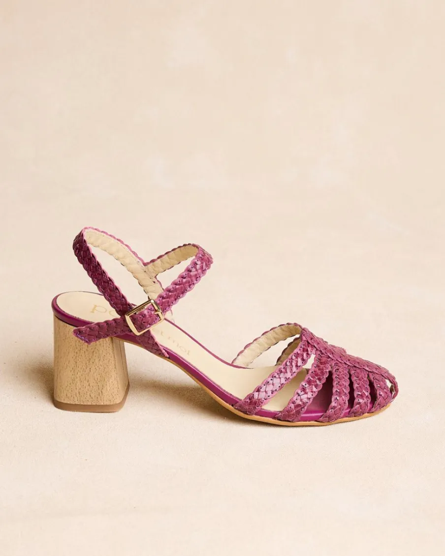 Sandales|Tressé-Polin et moi Sandale tressée Zoe Pourpre