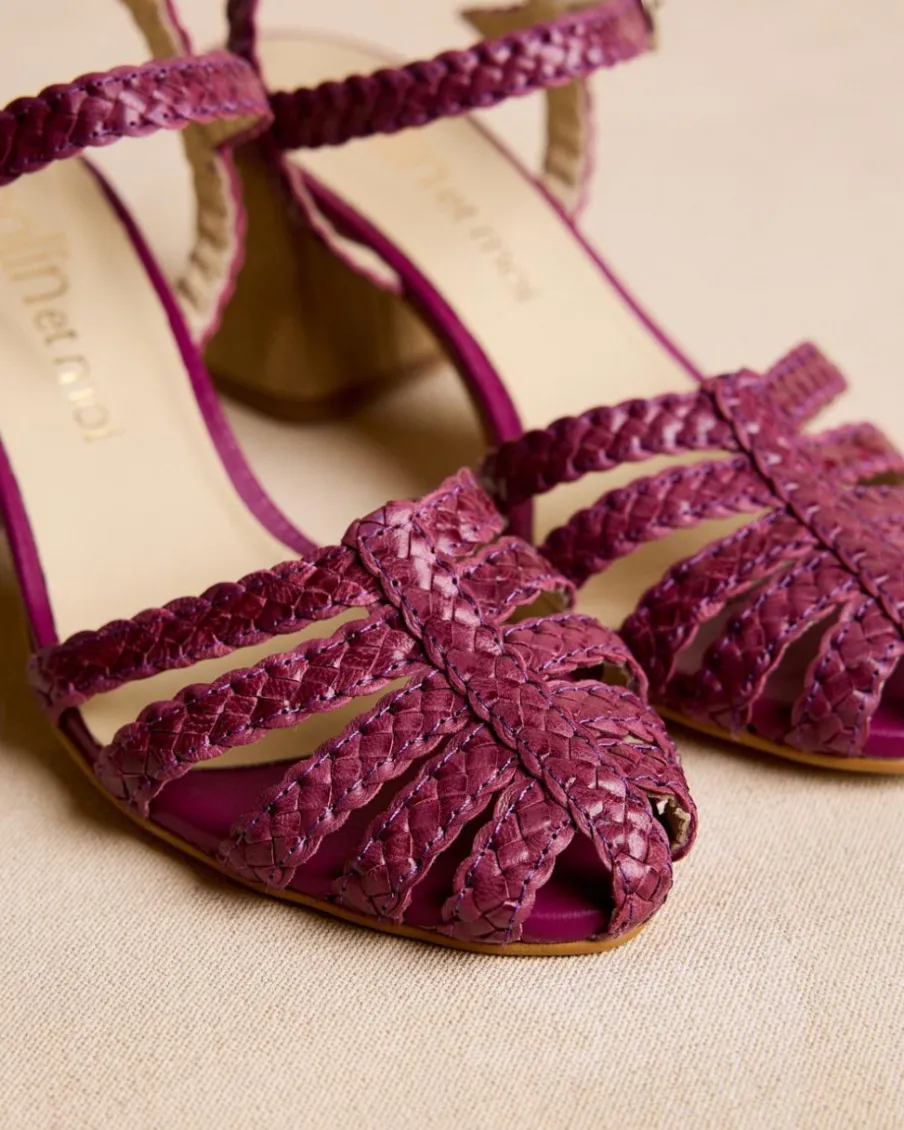 Sandales|Tressé-Polin et moi Sandale tressée Zoe Pourpre