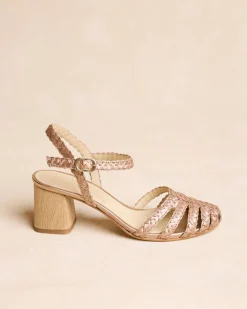 Sandales|Tressé-Polin et moi Talon tressé Lilima OR