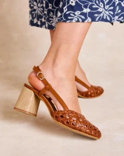 Tressé-Polin et moi Talon Tressées Noa Cuir