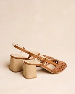 Tressé-Polin et moi Talon Tressées Noa Cuir