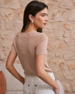 Point|T-shirts Et Hauts-Polin et moi Top Lurex Dioni Nu