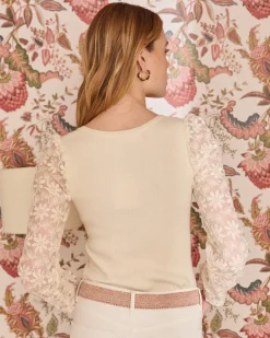 Point|T-shirts Et Hauts-Polin et moi Top Punto Flora Cru