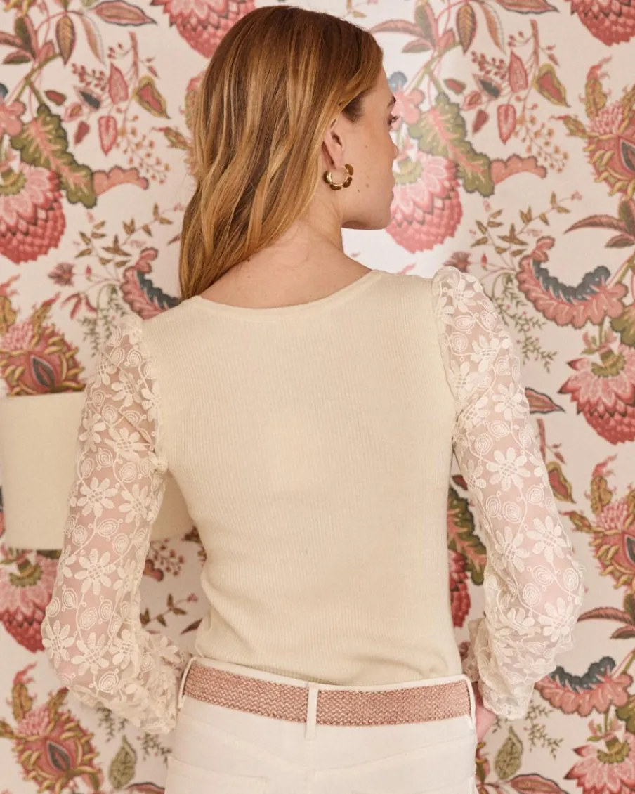 Point|T-shirts Et Hauts-Polin et moi Top Punto Flora Cru