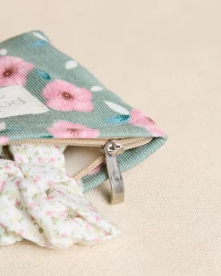 Domicile-Polin et moi Trousse de toilette Olvira Petites Fleurs Vertémeraude