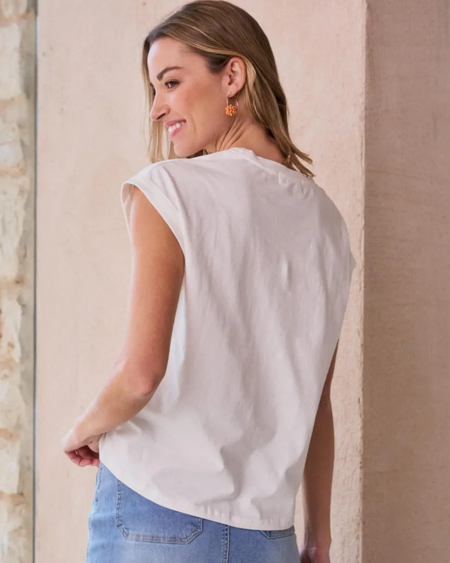 T-shirts Et Hauts-Polin et moi T-shirt brodé Floren Cru